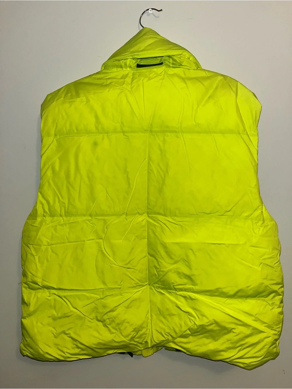 Prada Neon Lime Quilted Puffer Vest